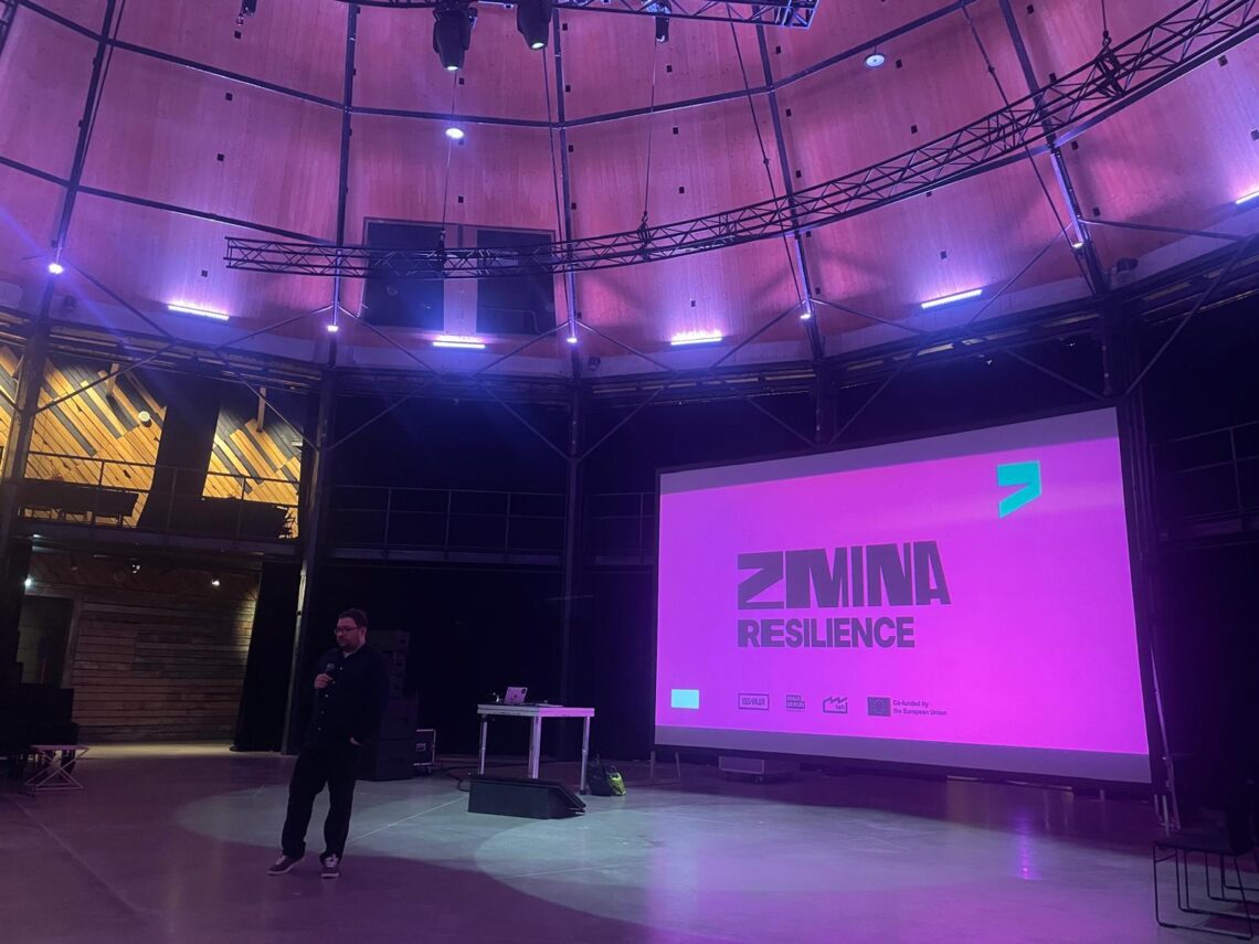 Mykhailo Glubokyi z IZOLYATSIE prezentuje spoločný projekt ZMINA:Resilience.